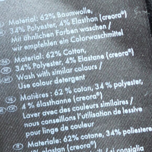 Esmara Black Short Sleeve Exposed Back Zipper Knit Cotton Blend Sheath Dress MED - Picture 7 of 7